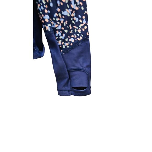 Athleta girl long sleeve rash guard with thumb holes EUC XS 6 upf block navy - Picture 2 of 6
